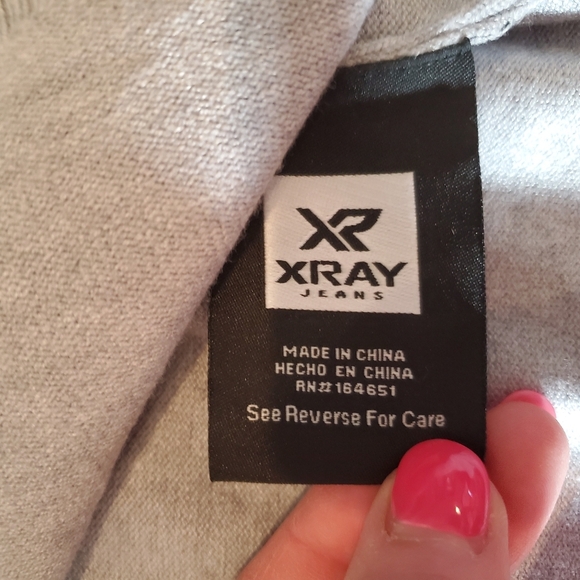 NWT X-Ray Jeans Men's Grey V-Neck Sweater Slim Fit Size XXL - Picture 3 of 16